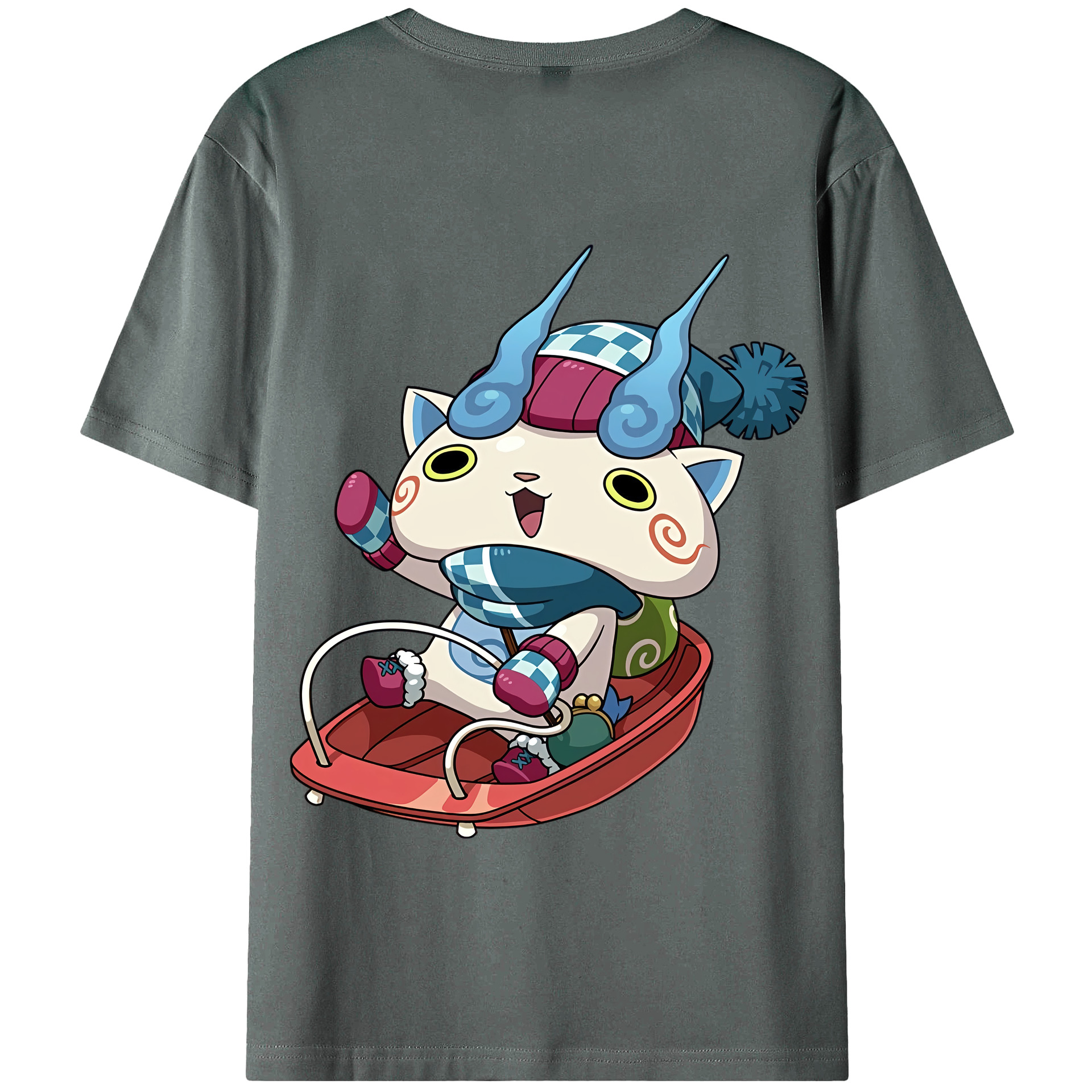 （画像用） 妖怪ウォッチ Yo-kai Watch 綿100％半袖Tシャツ（背面プリント）